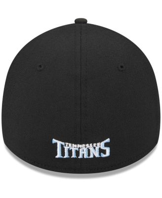 Men's Black Tennessee Titans Main 39THIRTY Flex Hat