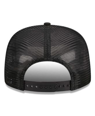 Men's Black Pittsburgh Pirates Street Team A-Frame Trucker 9FIFTY Snapback Hat