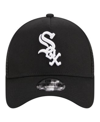 Men's Black Chicago White Sox A-Frame 9FORTY Trucker Adjustable Hat