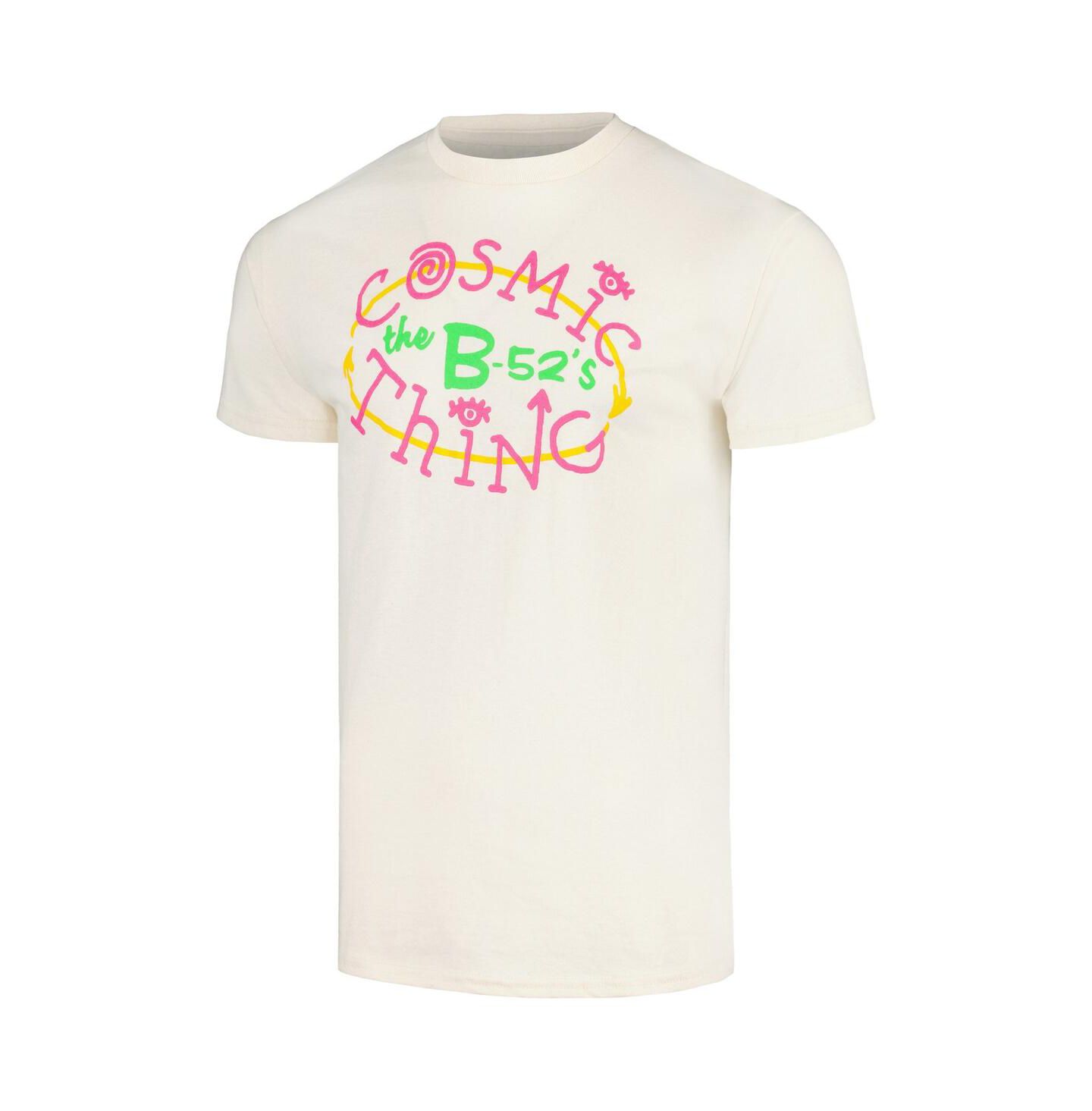 Мужская футболка Manhead Merch Cream The B-52's Cosmic Thing Graphic — фото 3