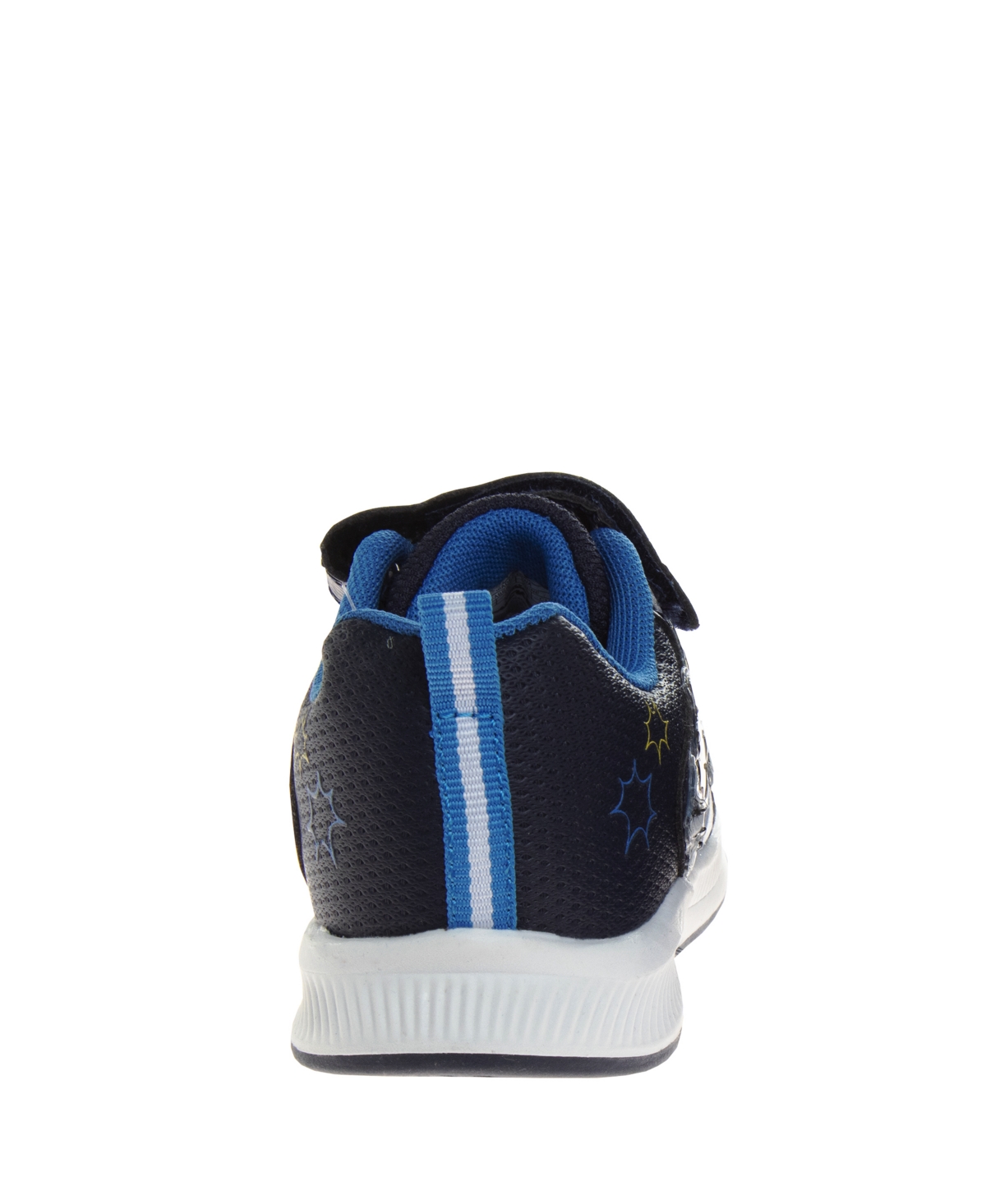 Disney Little Boys Mickey Mouse Light Up Hook And Loop Strap Sneakers In Blue