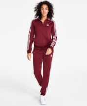 adidas Women's 3-Stripe Cotton Fleece Sweatpant Jogger - Macy's