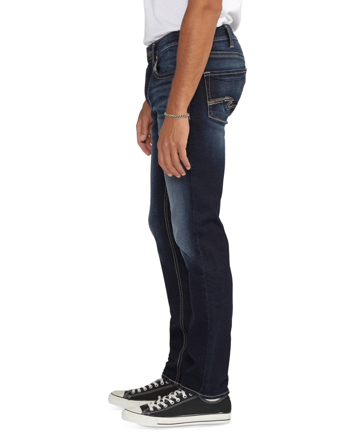 Shop Silver Jeans Co. Men's Slim-fit Slim-leg Flex Denim Jeans In Indigo