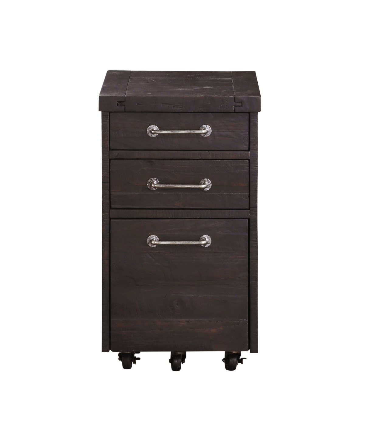 Macy's Yosemite 28" Wood Rollling File Cabinet In Cafe