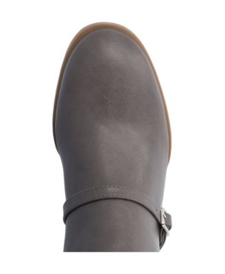 Women's Elettra Block Heel Buckle Detail Knee High Boots