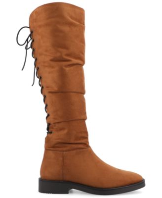 Women's Mirinda Wide Calf Rouched Stretch Knee High Boots