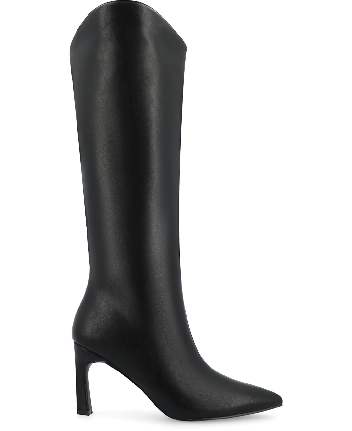 Женские ботинки Journee Collection Rehela Pointed Toe Knee High Dress Boots, Regular & Wide Calf, цвет: Чёрный — фото 2