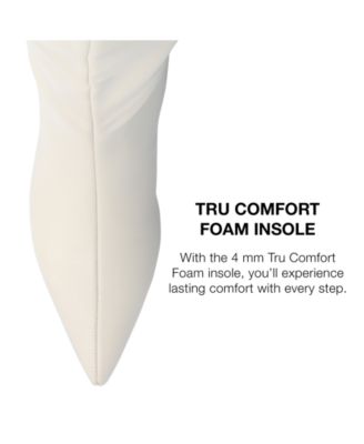 Women's Tullip Kitten Heel Pointed Toe Knee High Dress Boots