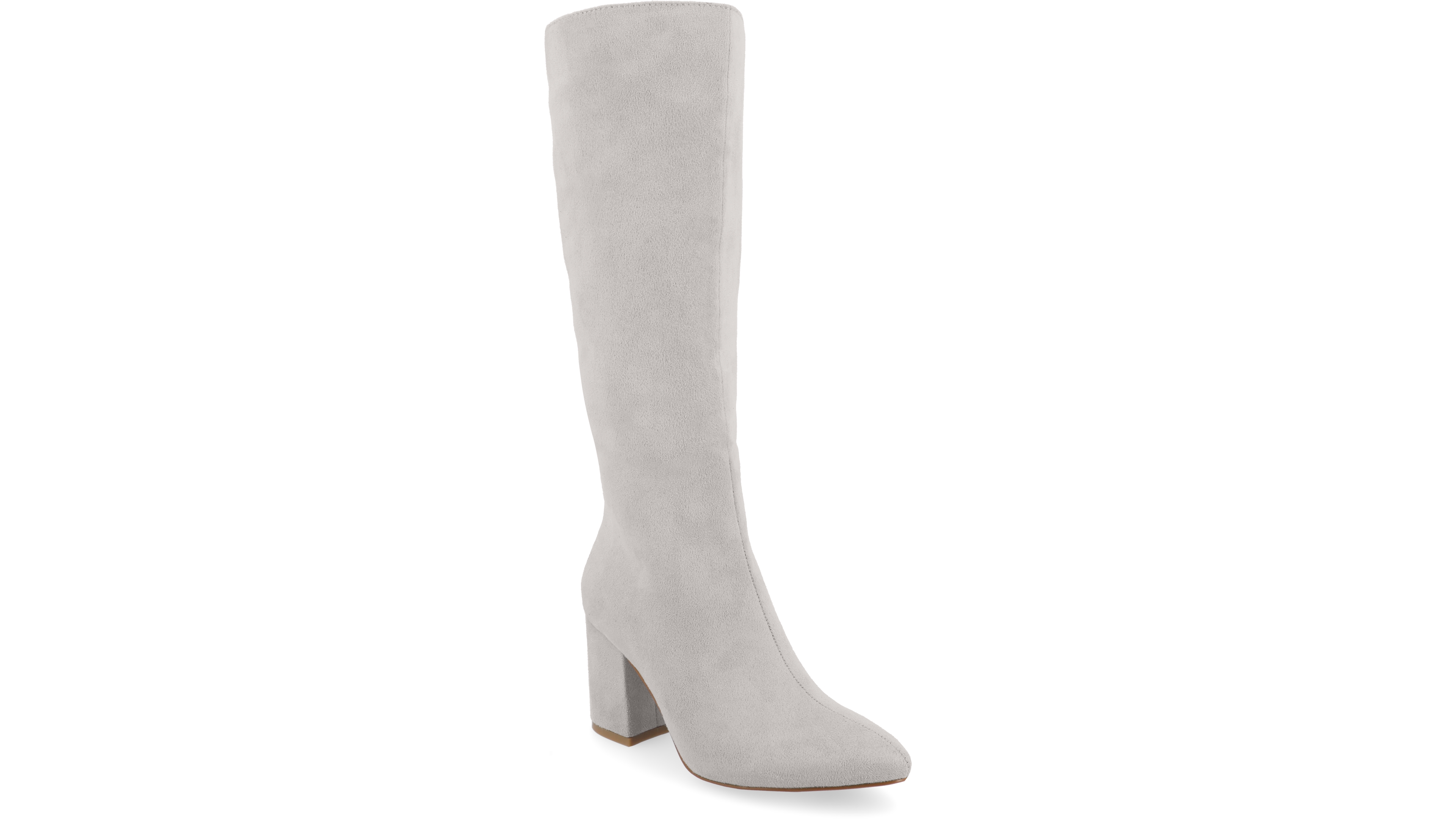 Journee Collection Women's Ameylia Wide Width Wide Calf Block Heel Knee High Boots