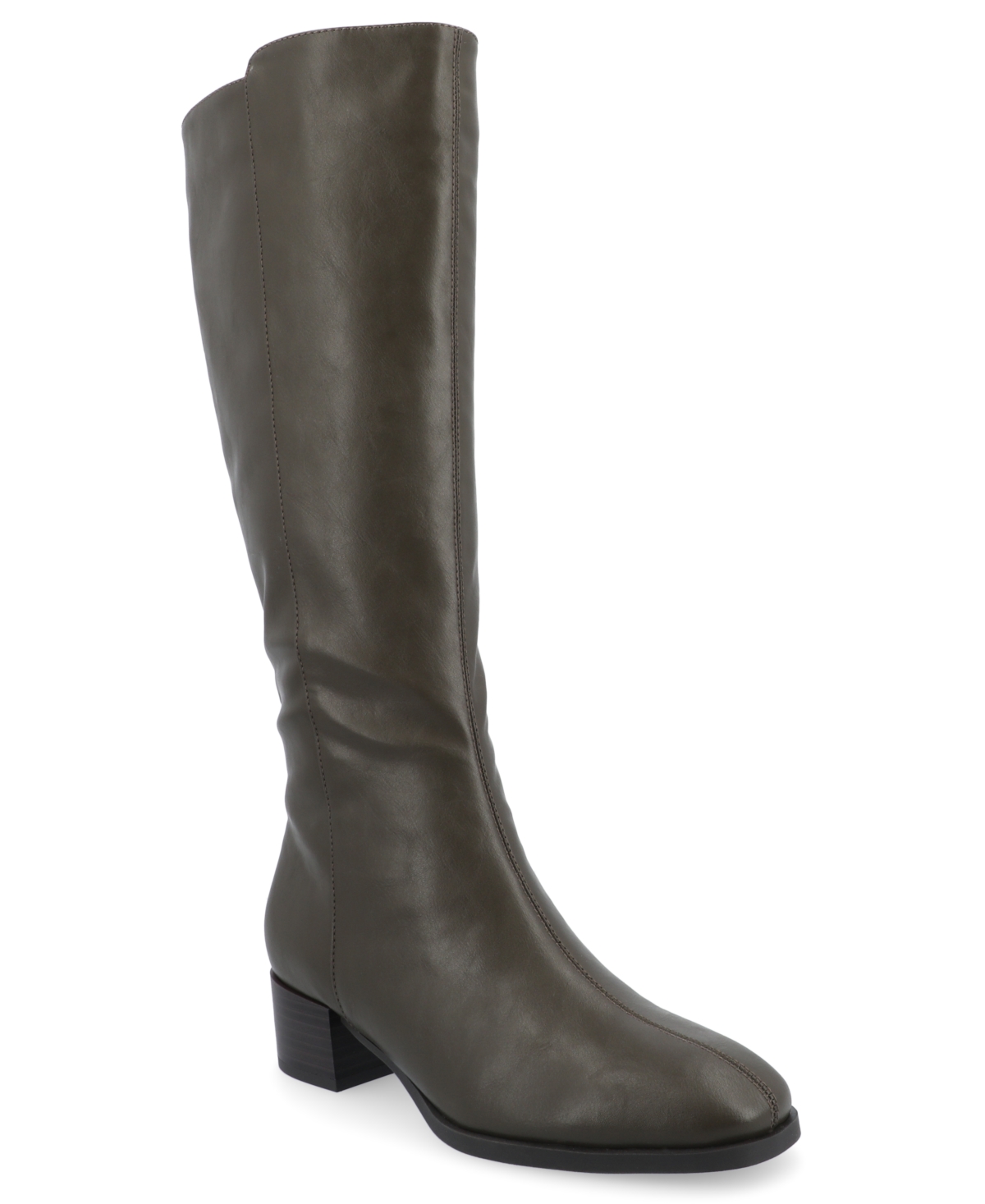 Shop Journee Collection Women's Devri Regular Calf Boots In Olive