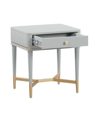 1 Piece Wood 1 Drawer Nightstand