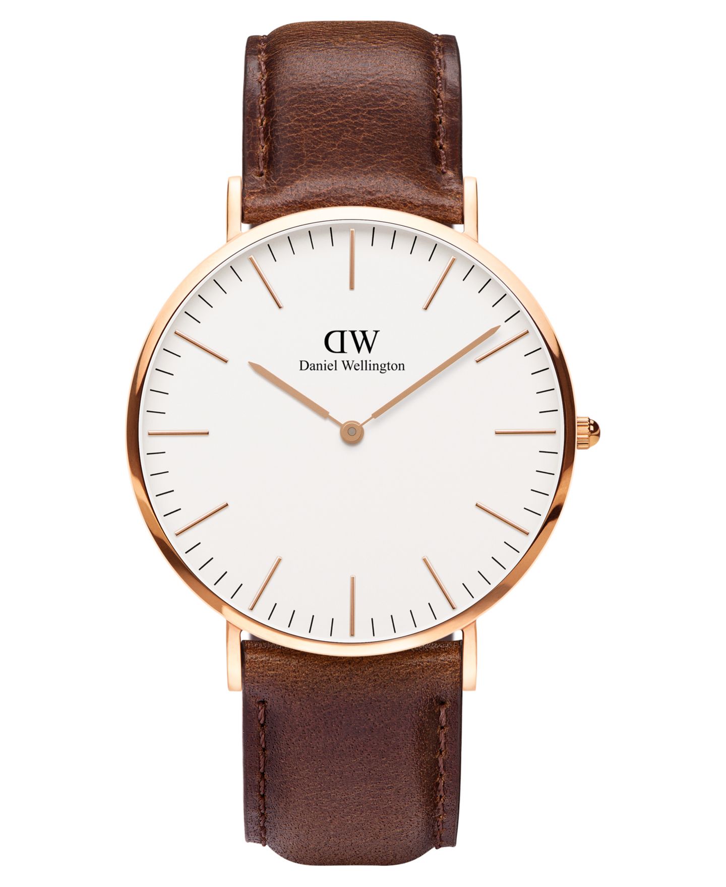 Мужские часы Daniel Wellington Classic Brown Leather Watch 40mm — фото 1