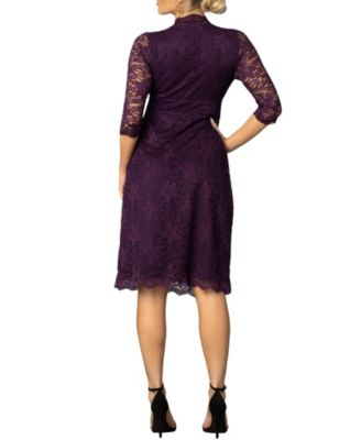 Women's Scalloped Boudoir Lace Cocktail Dress