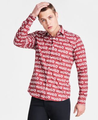 【Hugo Boss】ロゴ L/S シャツ Ermo Hugo Boss Men's Ermo Logo Shirt - Macy's