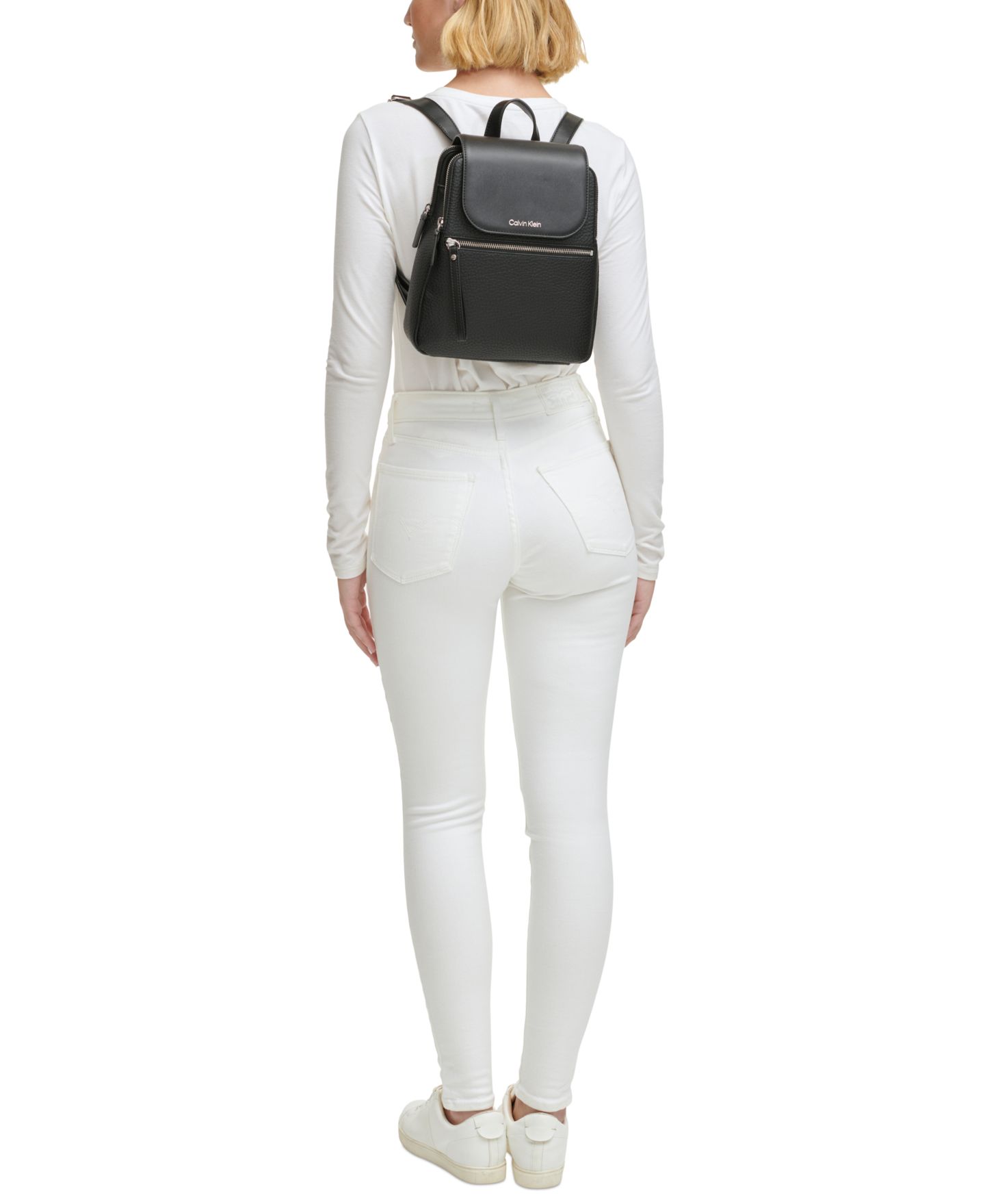 Рюкзак Calvin Klein Garnet Triple Compartment, цвет: Чёрный / Серебряный — фото 6