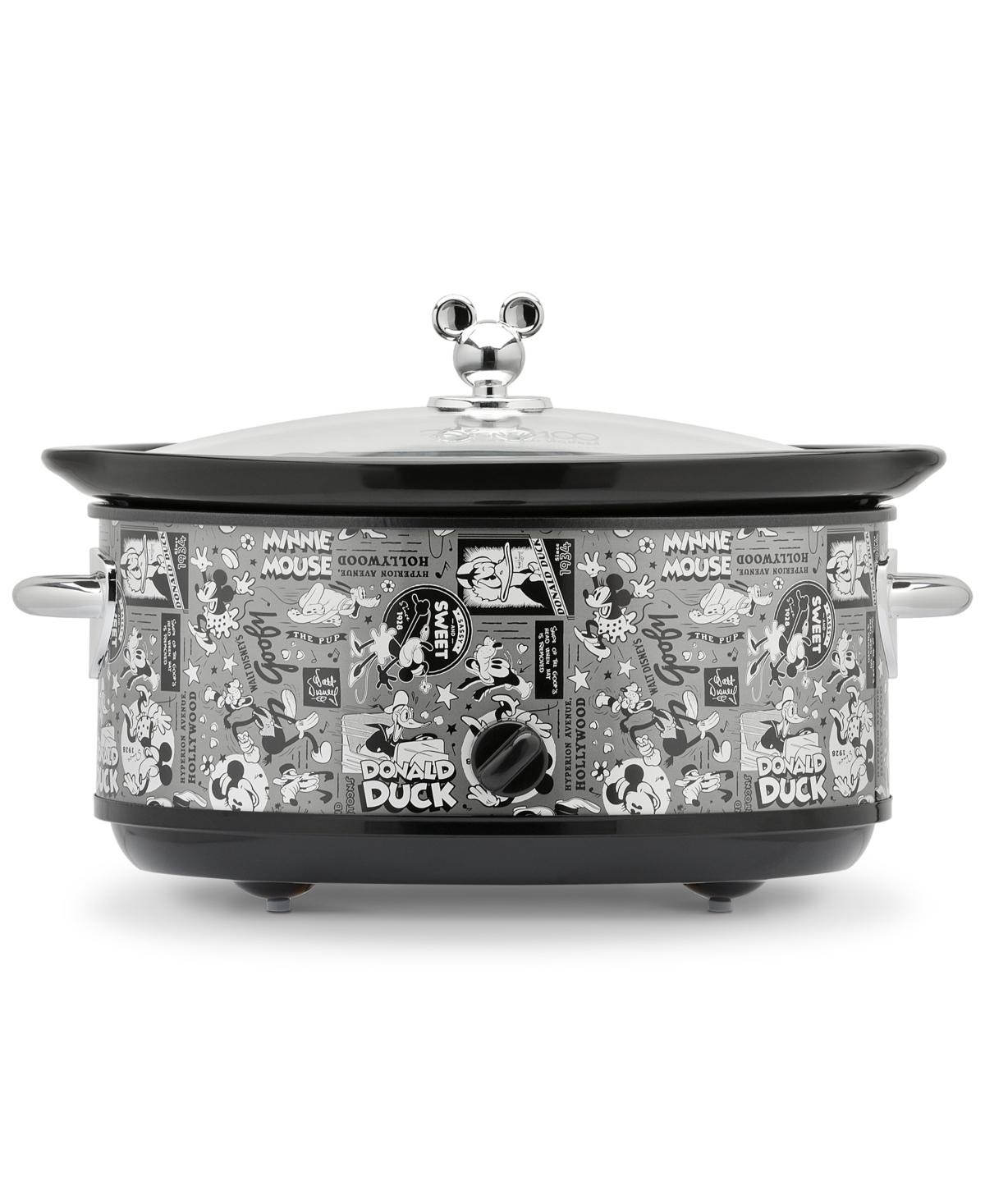 100 Anniversary 7-Qt. Mickey Mouse Slow Cooker - Black