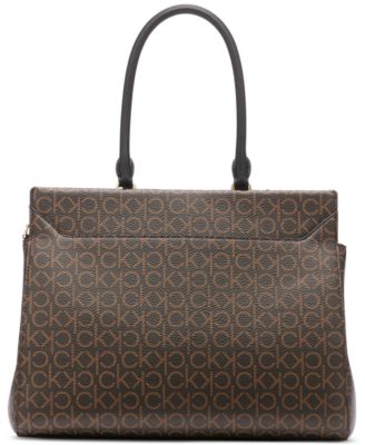 Becky Signature Triple Compartment Turnlock Convertible Tote Becky Signature Triple Compartment Turnlock Convertible Tote