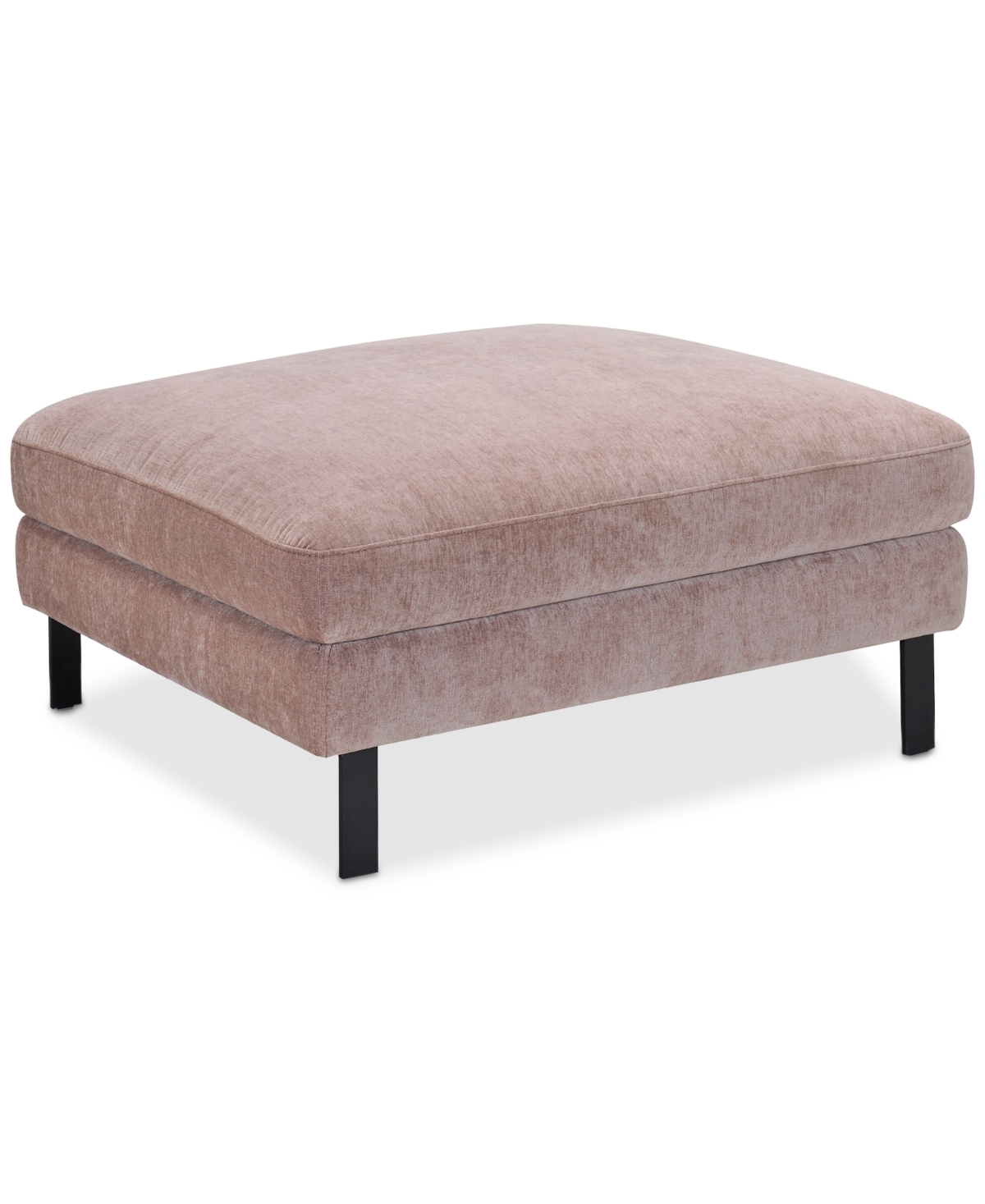 Macy's Kathya 40" Fabric Cocktail Ottoman, Created For  In Berry