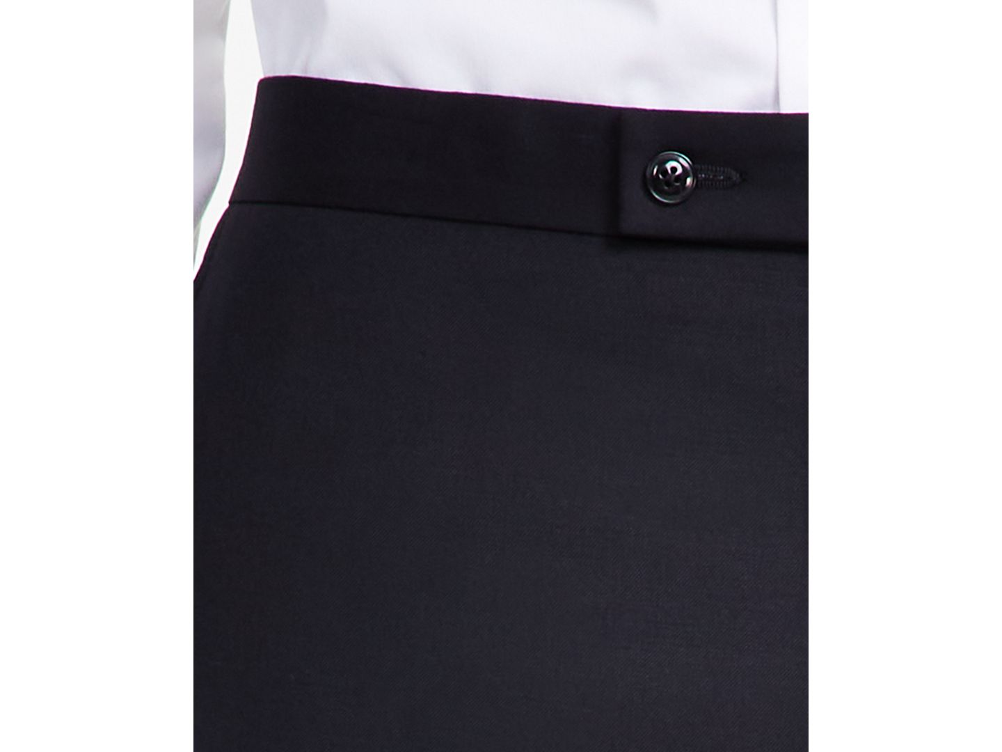 Мужские брюки Michael Kors Classic-Fit Stretch Tuxedo, цвет: Чёрный — фото 6