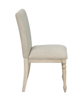 Martha Stewart Fiona 19.5" Wide 2 Piece Fabric Upholstered with Turned Wood Legs Dining Chair