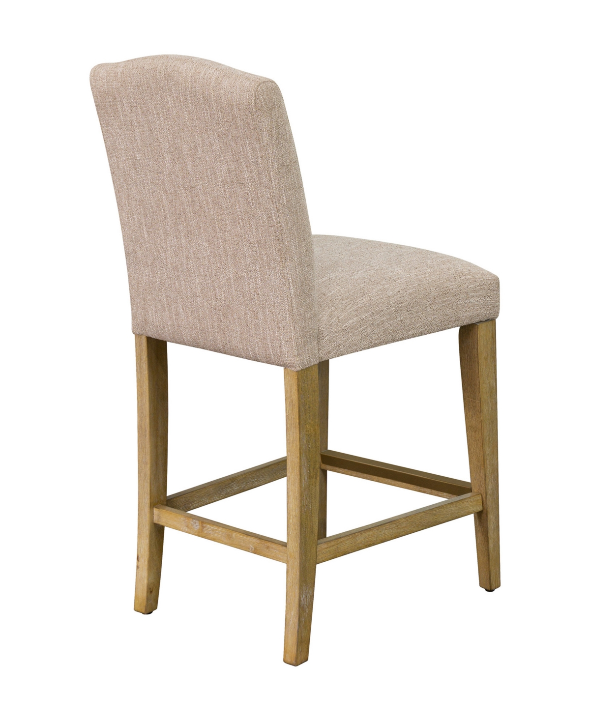 Shop Martha Stewart Collection Martha Stewart Connor 25" High Fabric Upholstered Counter Stool In Tan
