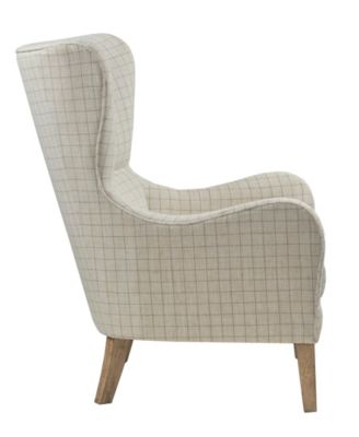Arianna Fabric Swoop Wing Chair