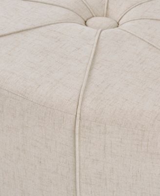 Ferris 48.5" Wide Fabric Oval Ottoman