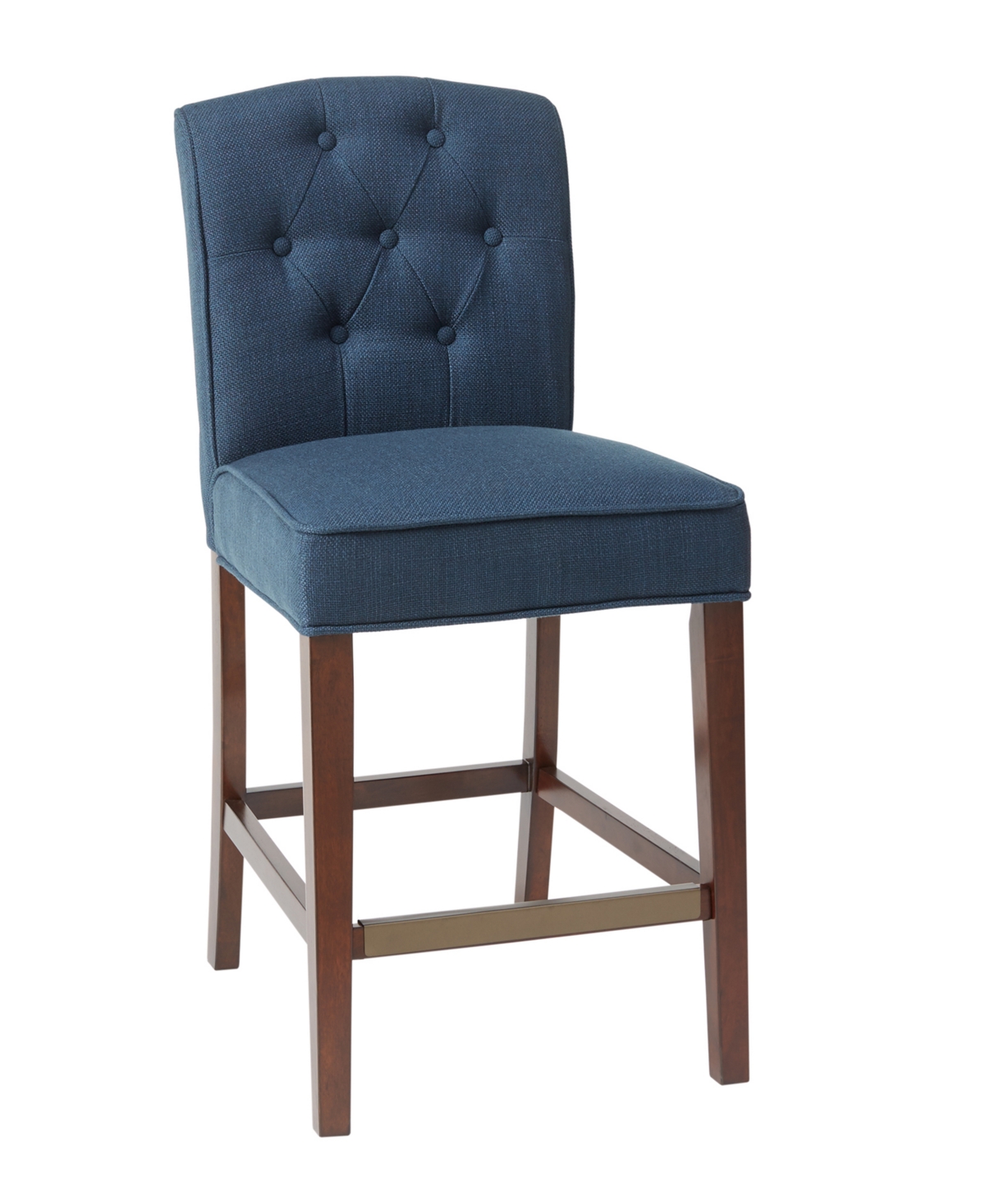 Madison Park Marian 19.5" Wide Fabric Tufted Counter Stool In Navy