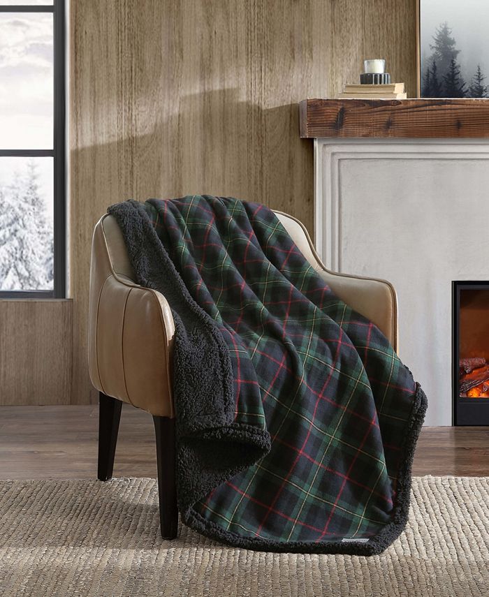 Eddie Bauer Mountain Pine Tartan Cotton Yarn Dye Reversible Flannel