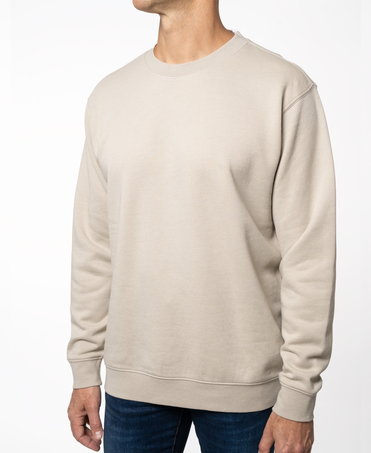 Men's Burnout Fleece Crewneck Sweatshirt - Thyme
