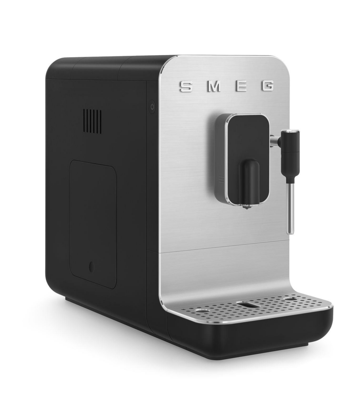 Smeg Fully Automatic Coffee Machine With Steam Wand In Black Matte