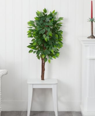 36" Artificial Double Trunk Ficus Tree No Pot