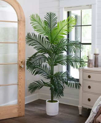 72" Artificial Paradise Palm with Decorative Planter