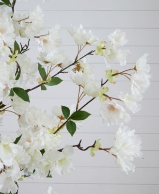 72" Artificial Cherry Blossom Tree with Decorative Planter