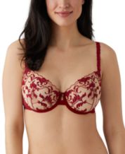 Buy WACOAL Red Womens Bijoux Plunge Push Up Padded Underwired 3/4 Cup Bra
