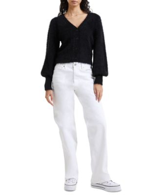 French Connection - Women's Meena Fluffy Long-Sleeve Knit Cardigan