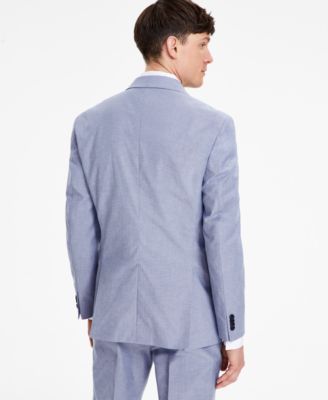 Men's Modern-Fit TH Flex Stretch Chambray Suit Separate Jacket