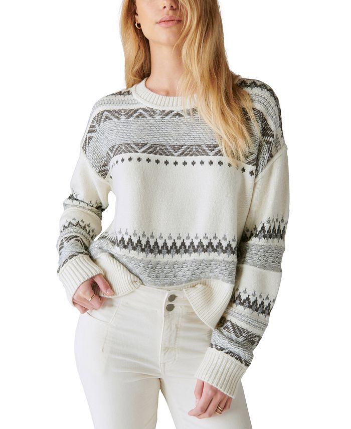 Lucky Brand Ladies' Cozy Crewneck Pullover Sweater | I13