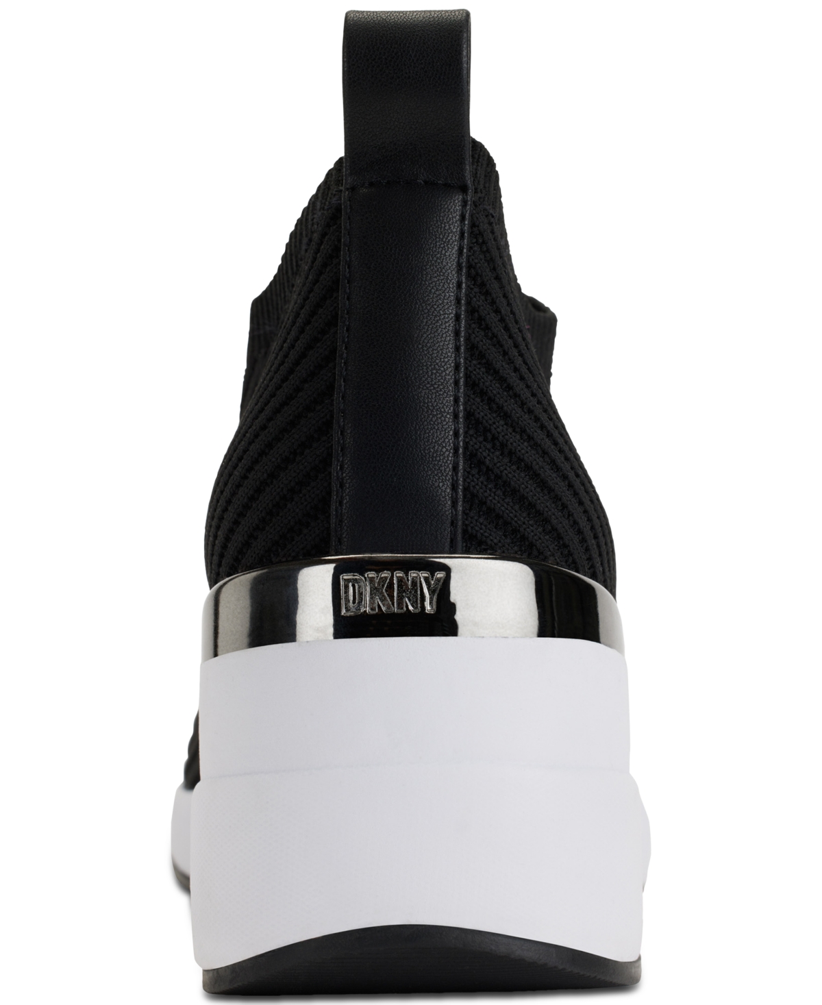 Shop Dkny Women's Phebe Slip-on Wedge Sneakers In Black,white