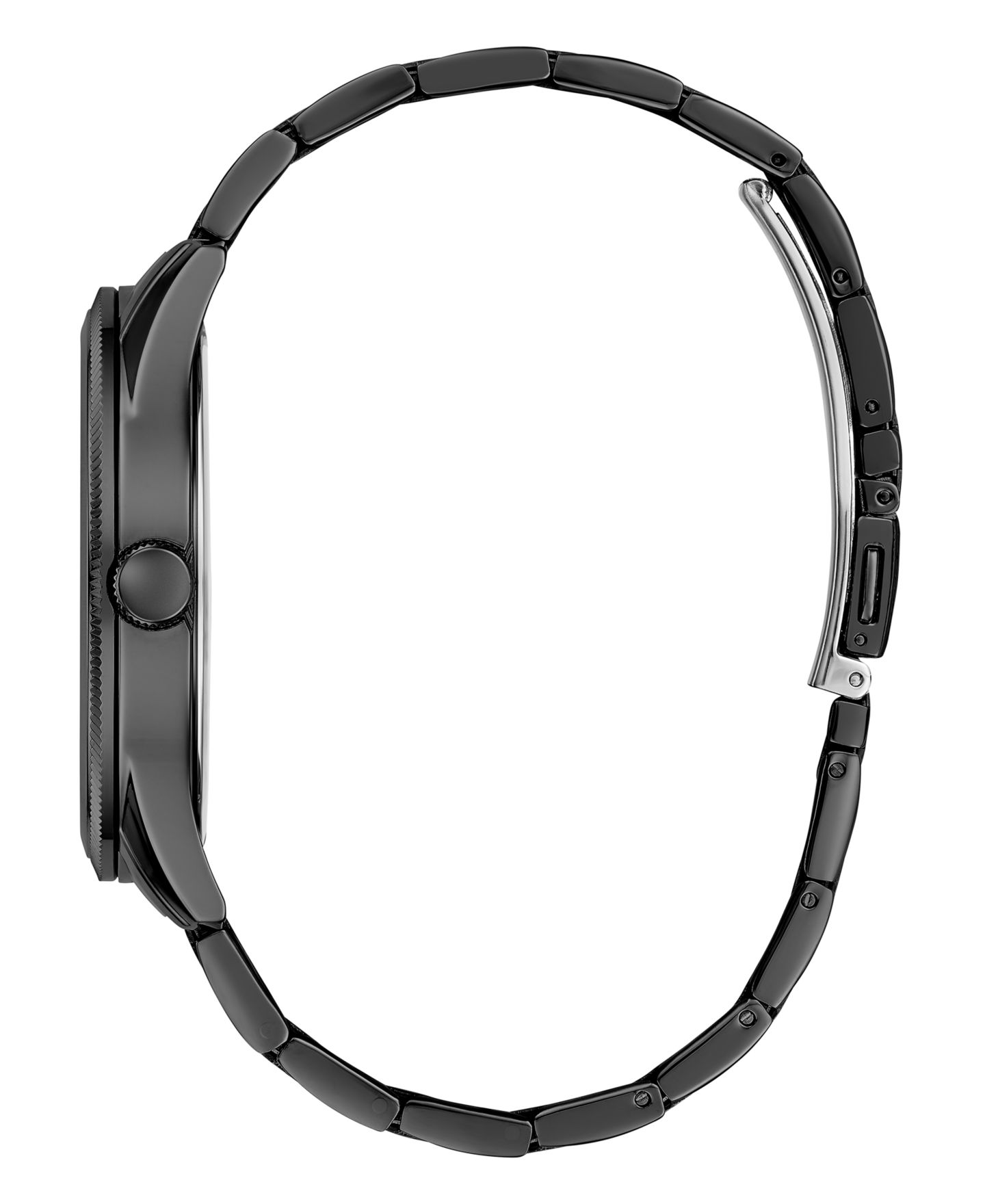 Мужские часы GUESS Analog Black Stainless Steel Watch 44mm — фото 2