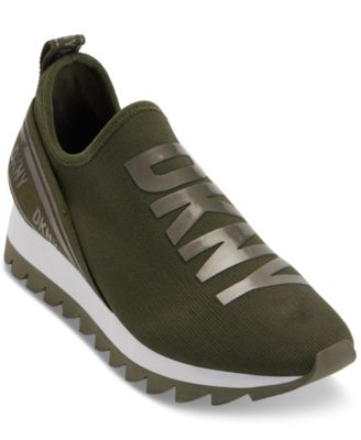 DKNY - Women's Abbi Logo Slip-On Running Sneakers