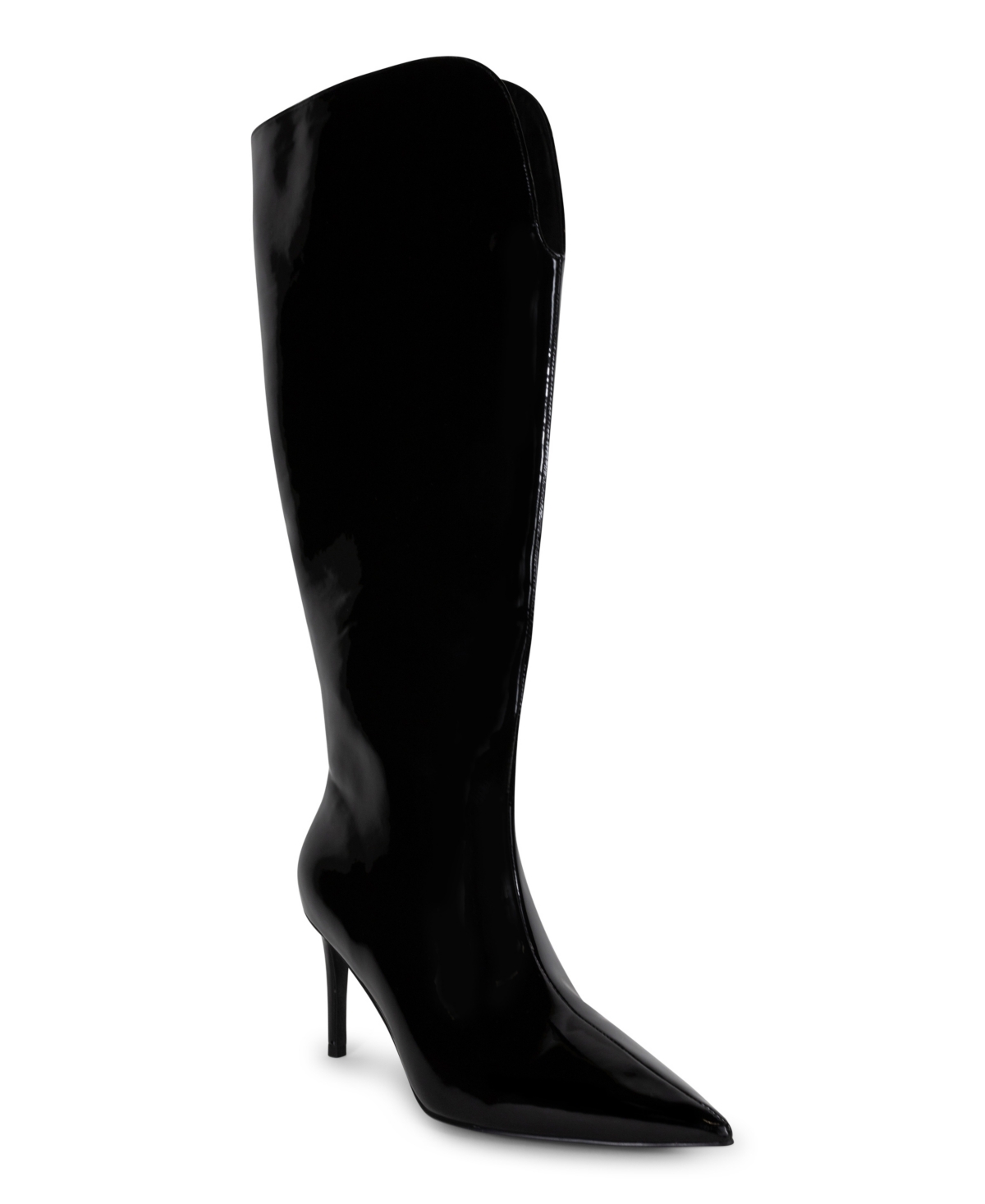 Women's Kay Pointed Toe Dress Extra Wide Calf Boots - Extended Sizes 10-14 - Black