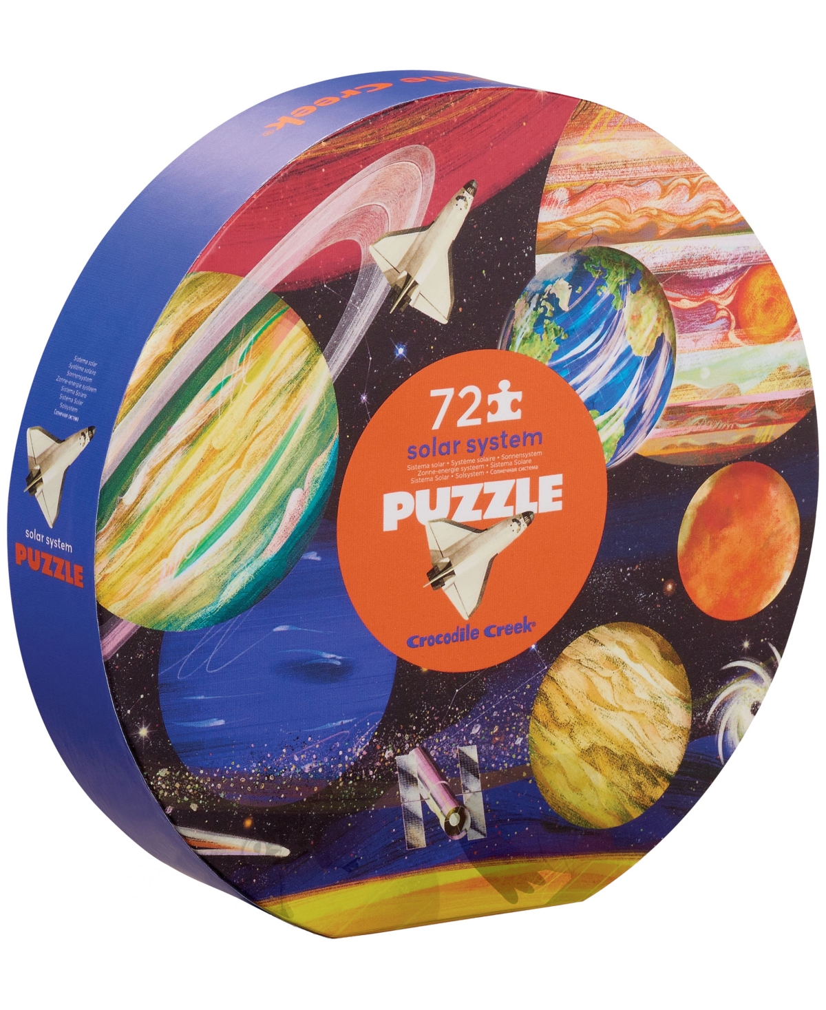Crocodile Creek Solar System Round Box Puzzle, 72 Pieces In No Color