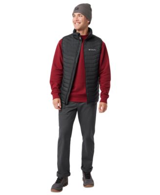 Mens Columbia Westridge Down Vest With The Hart Mountain Ii Crew Sweatshirt