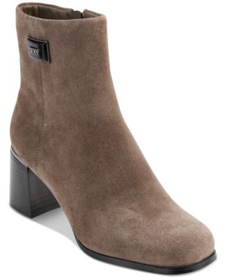 DKNY Women's Pandie Booties Silver Size 9.5
