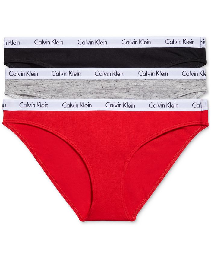 Calvin Klein Women's Carousel 3-Pack Bikini Underwear QD5146 - Macy's