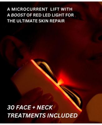 Microcurrent and Red Led Light Gua Sha Massager for Face and Neck