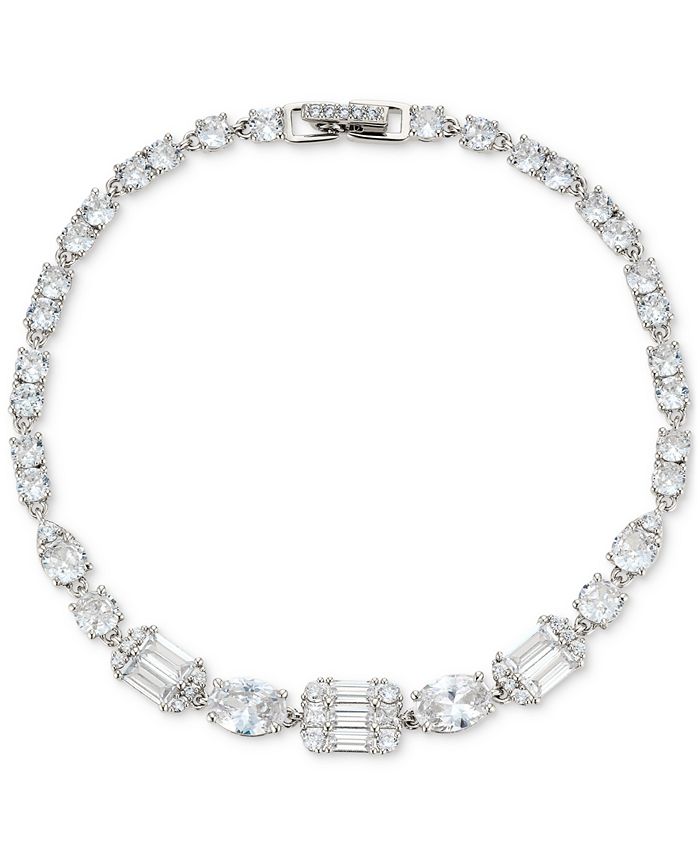 Eliot Danori Silver Tone Cubic Zirconia Line Bracelet Created for