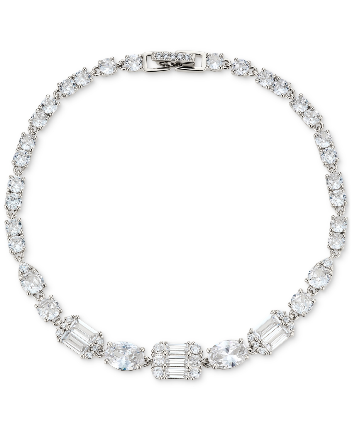 Eliot Danori Silver-tone Cubic Zirconia Line Bracelet, Created For Macy's