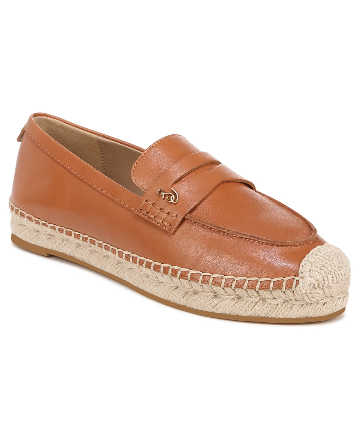 Shop Sam Edelman Kai Tailored Platform Espadrille Loafers In Saddle Leather